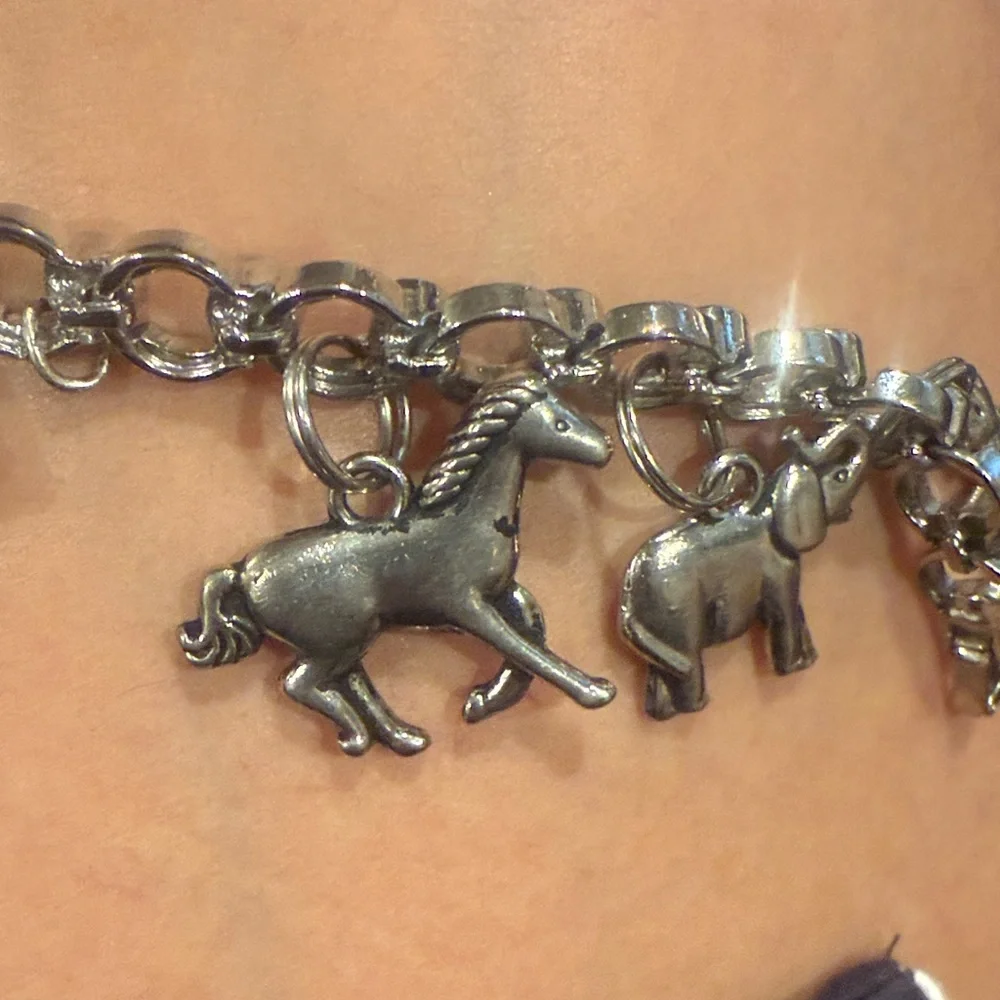Texas Sterling Silver Charm Bracelet